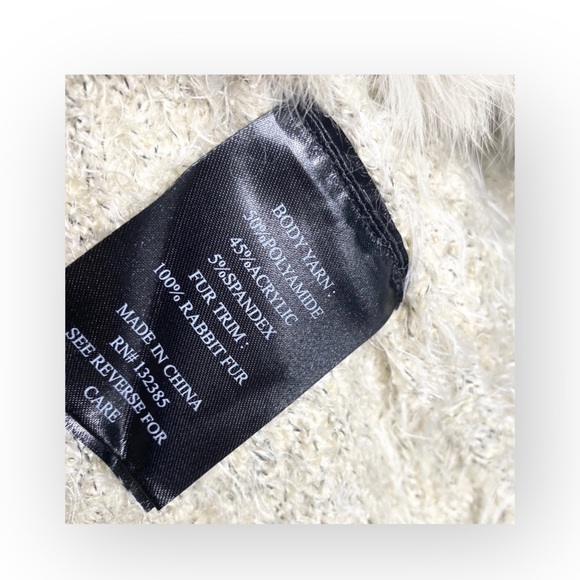 new Love Token ❤︎ Danielle Rabbit Fur Trim Vest ❤︎ Teddy Coat ❤︎ Ivory ❤︎ XS - Picture 9 of 16